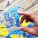 Патріотичний дерев'яний пазл Карта України жовто-блакитна XL