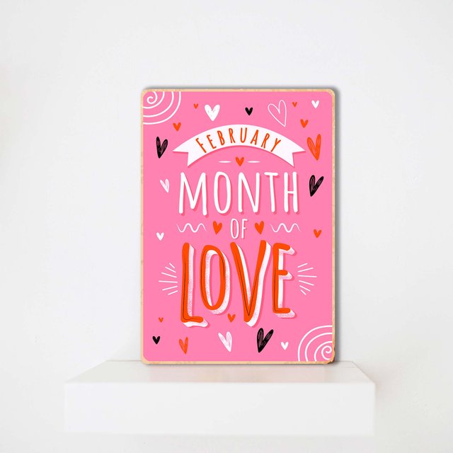 Дерев'яний Постер Month of love